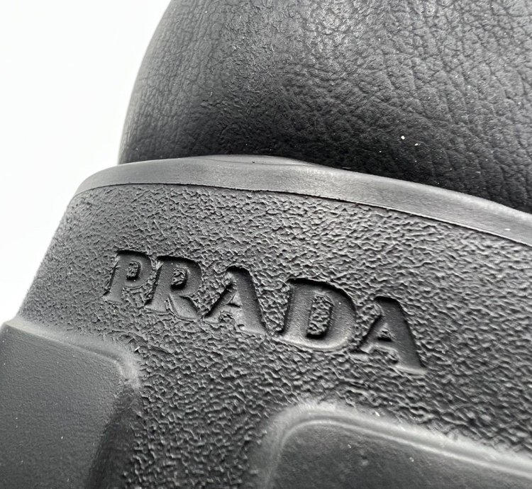 Prada Brushed Leather Lace-up Shoes