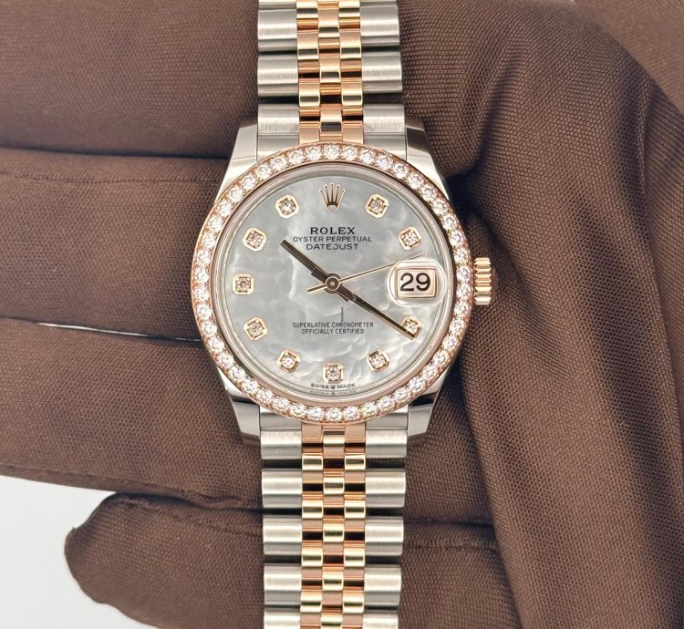 Rolex Datejust New 2024 Diamond Bezel Mother Of Pearl Diamond Datejust 31mm 278381rbr