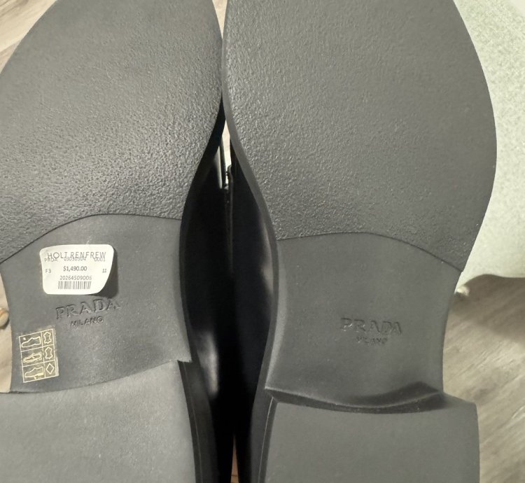 Prada Brushed Leather Loafers