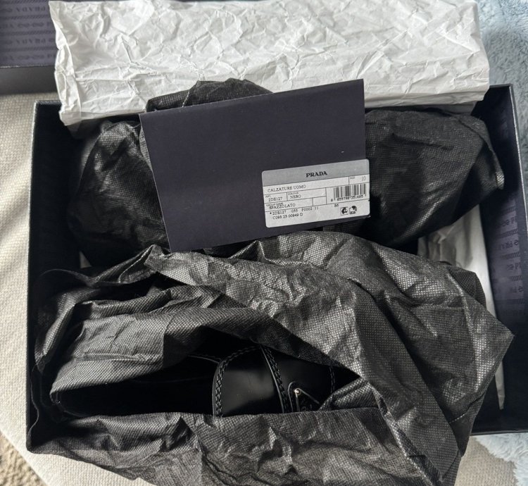 Prada Brushed Leather Loafers