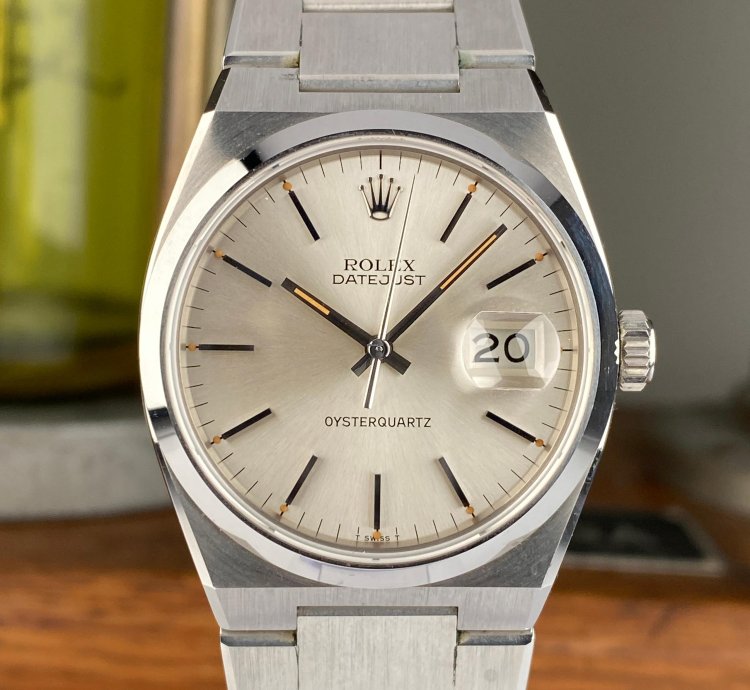 Rolex Datejust Oysterquartz 1978 Rolex Datejust Oysterquartz 17000 Nos New Old Stock First Generation Mk1 Dial
