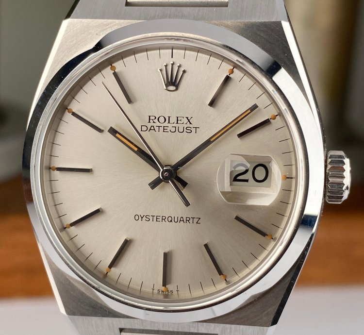 Rolex Datejust Oysterquartz 1978 Rolex Datejust Oysterquartz 17000 Nos New Old Stock First Generation Mk1 Dial