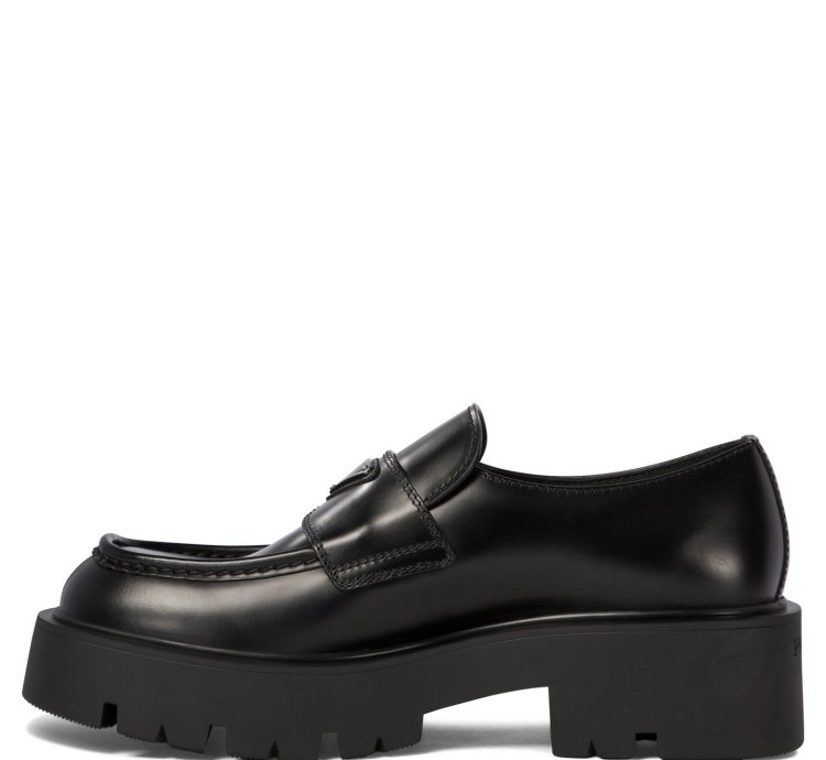 Prada Brushed Leather Loafers Size Uk 9 5