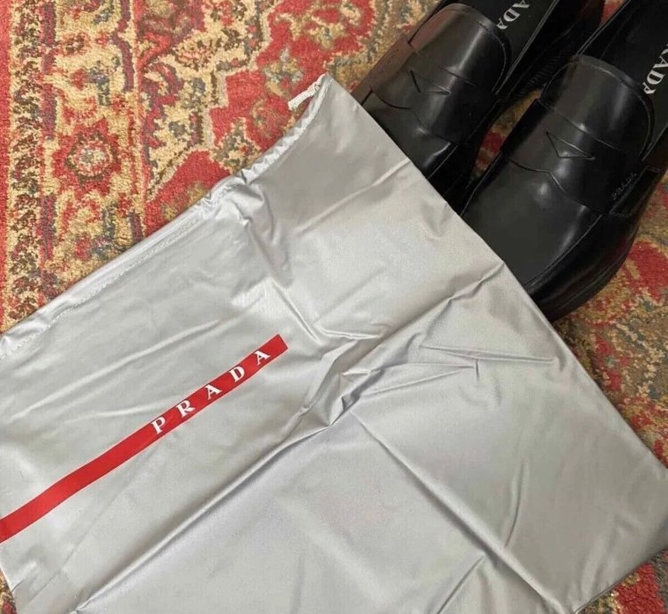 Prada Brushed Leather Sport Loafers