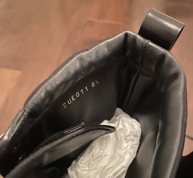 Prada Brushed Rois Leather Nylon Boots 9 5 Us