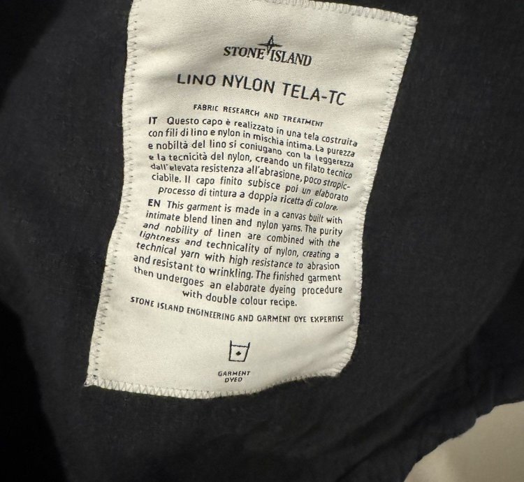 Stone Island Lino Nylon Tela Tc Jacket Pants suit