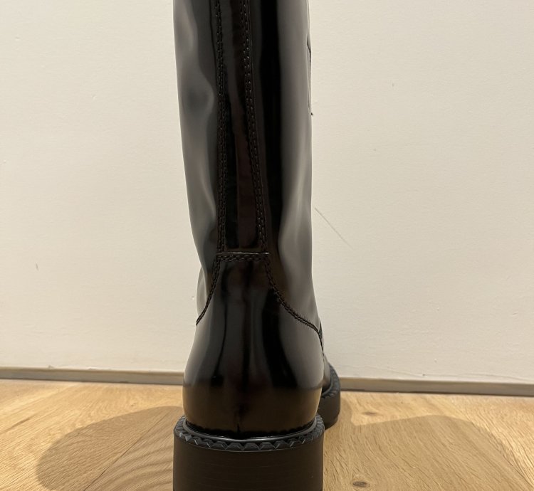 Prada Brushed-finish Mid-calf Boots - Black