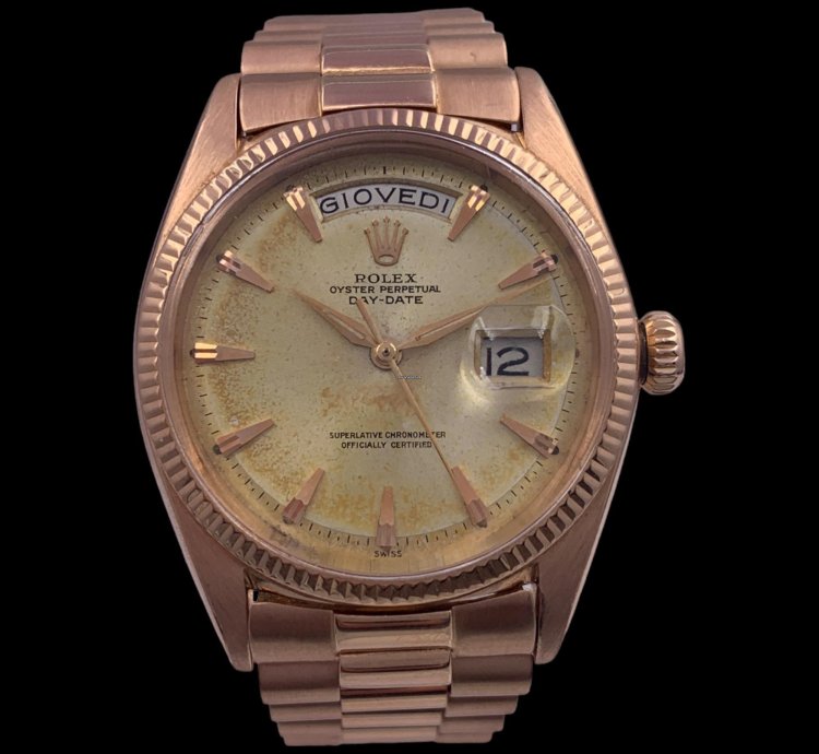 Rolex Day-date 36 36mm Ref 1803 Year 1961 Full Set Like New With Expertise Rose Gold
