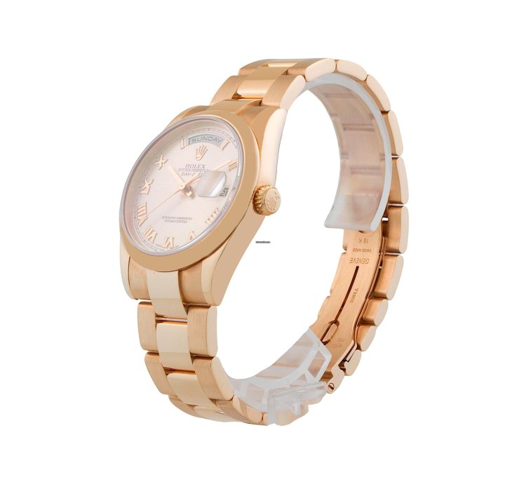 Rolex Day-date 36 36mm Rose Gold Roman Dial Unworn Box