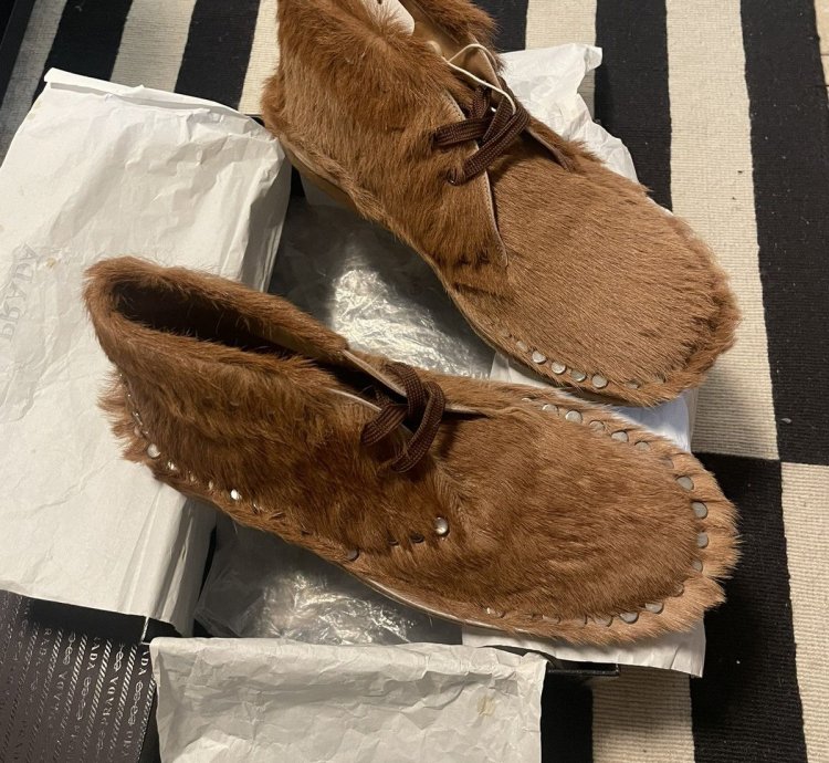 Prada Calf-hair Chukka Boots