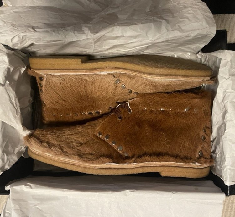 Prada Calf-hair Chukka Boots