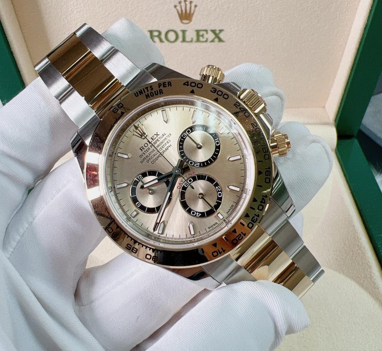 Rolex Daytona 2025 New Daytona Yellow Gold Two Tone Golden Champagne Dial