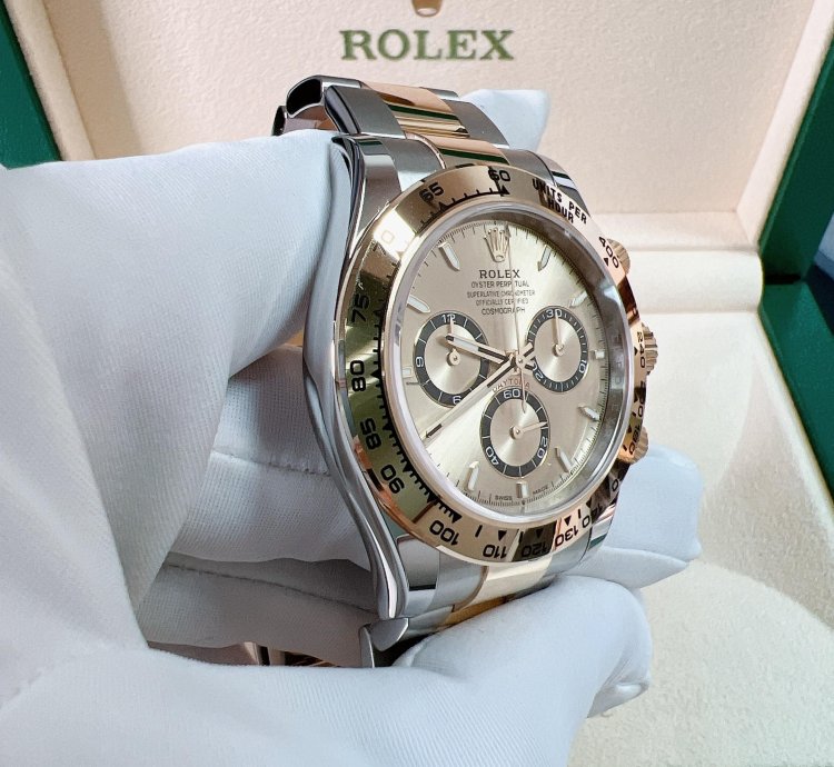 Rolex Daytona 2025 New Daytona Yellow Gold Two Tone Golden Champagne Dial