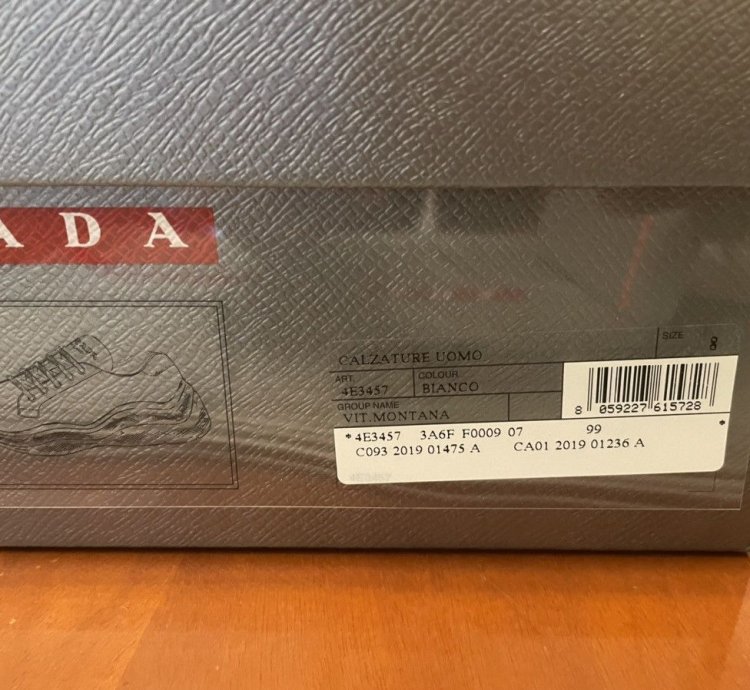 Prada Calzature Mens Runner Trainers White