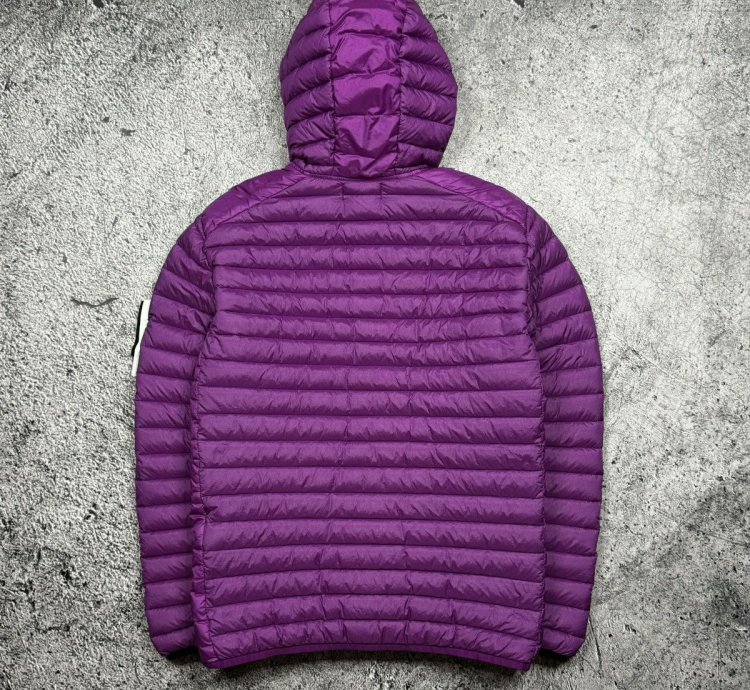 Stone Island Loom-wooven Chambers -nylon Down-tc Purple