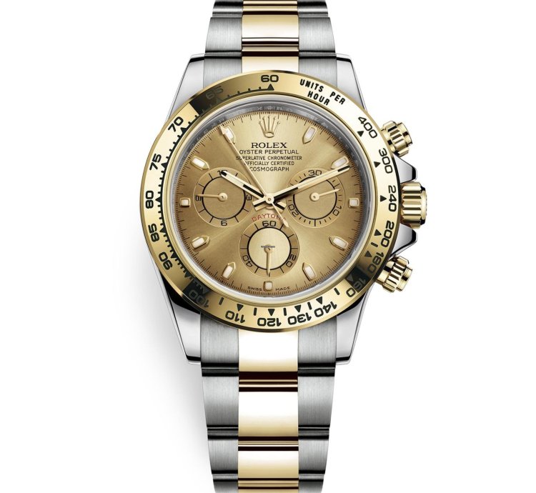 Rolex Daytona 116503 New 2023 Champagne Dial Two Tone Yellow Gold