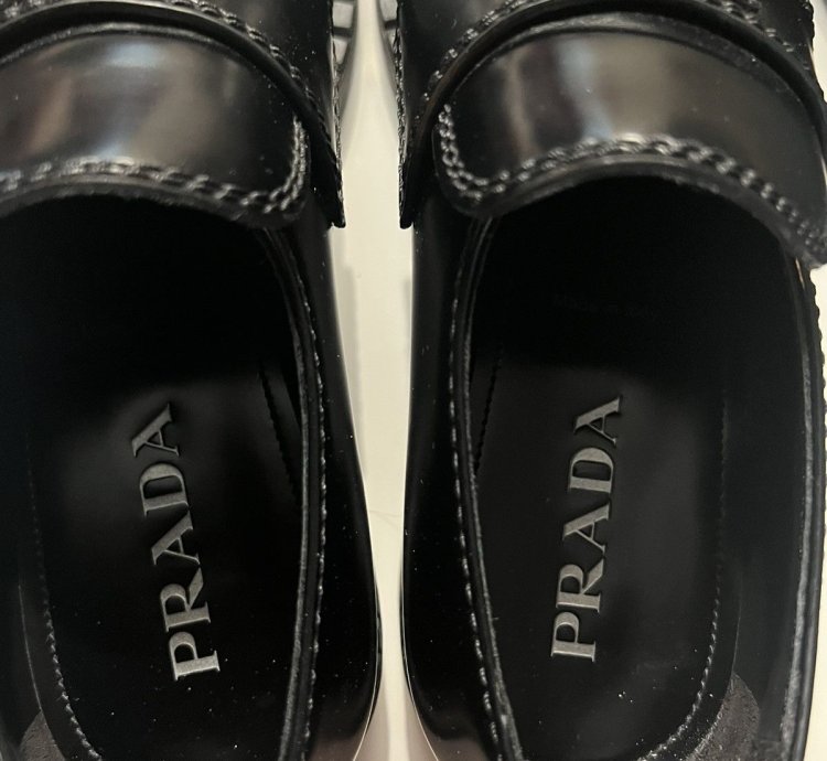 Prada Chocolate Brushed Leather Loafers