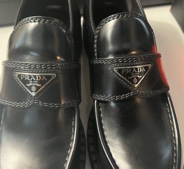 Prada Chocolate Brushed Leather Loafers