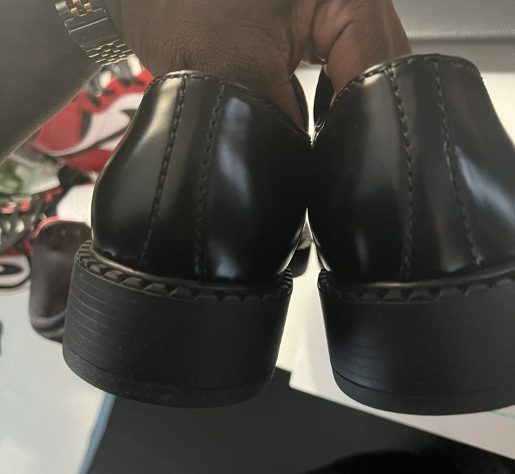 Prada Chocolate Brushed Leather Loafers
