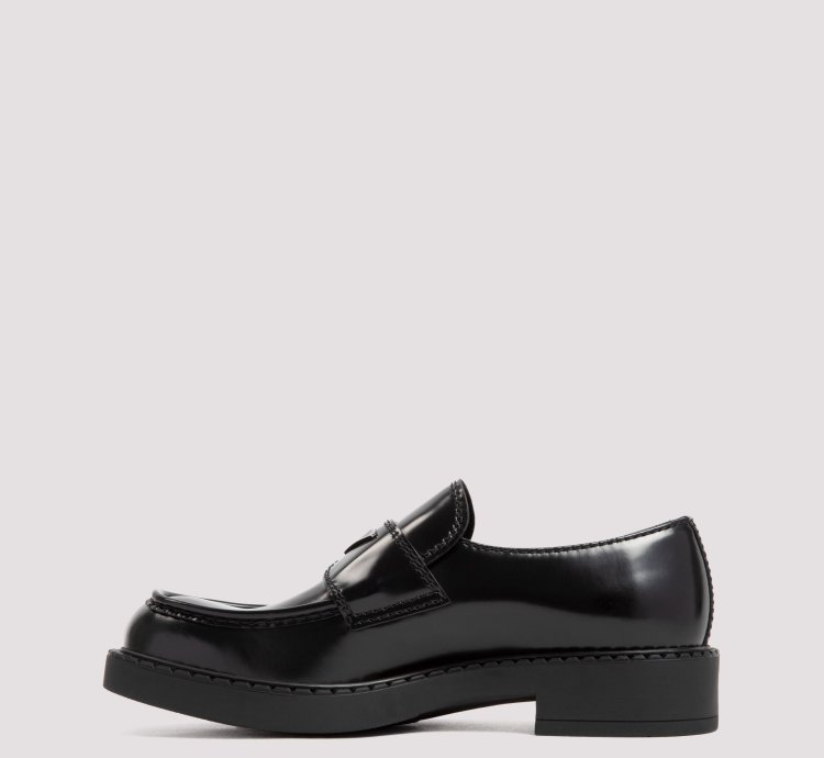 Prada Chocolate Brushed Loafers