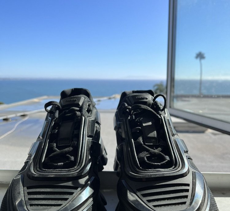 Prada Cloud Burst Thunder Technical Fabric Sneakers