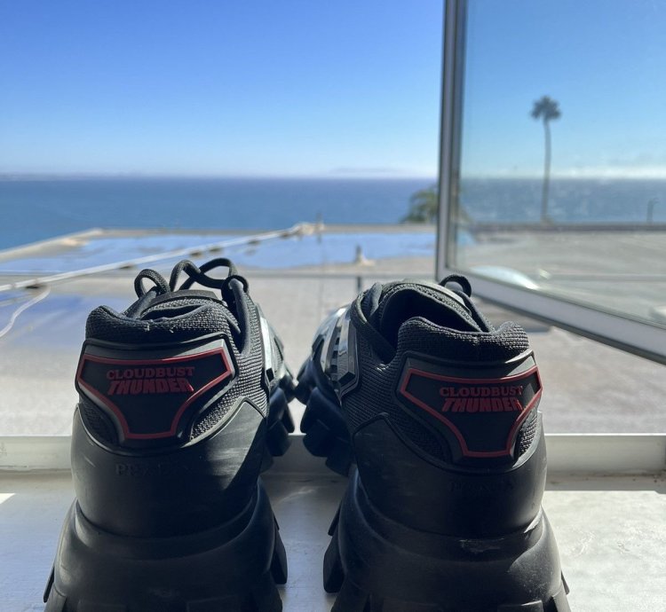 Prada Cloud Burst Thunder Technical Fabric Sneakers
