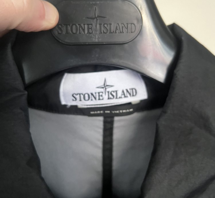 Stone Island Membrana 3l Light Jacket Black Crinkled Coat