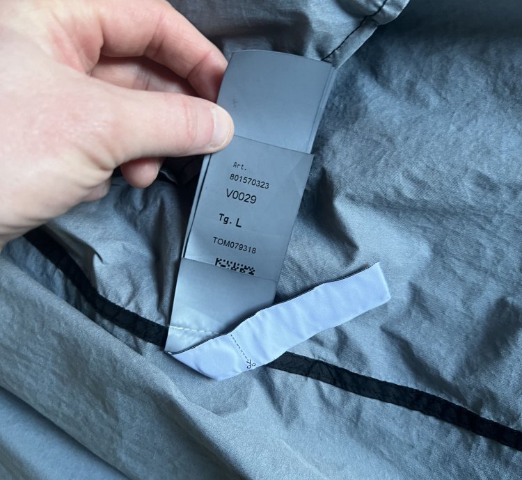 Stone Island Membrana 3l Light Jacket Black Crinkled Coat