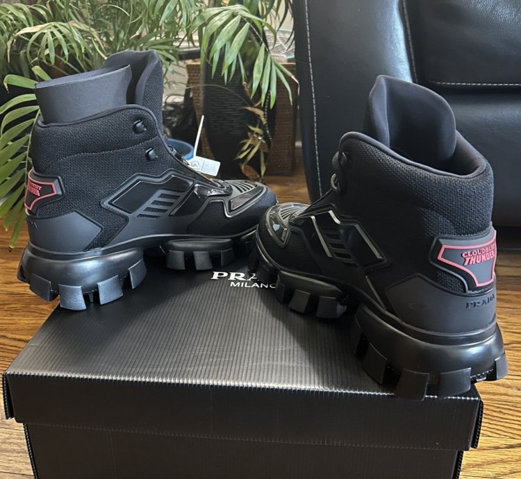 Prada Cloudbust Thunder Black Hi-top