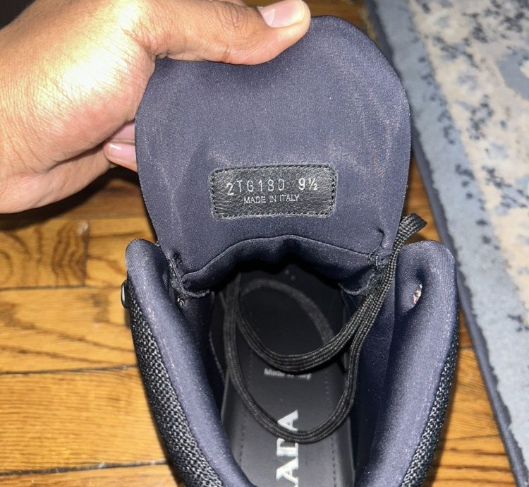 Prada Cloudbust Thunder Black Hi-top