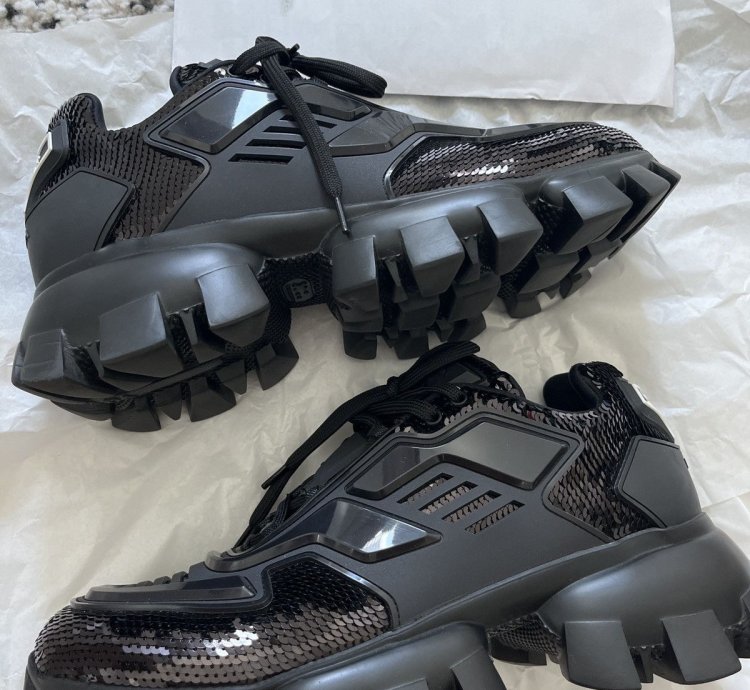 Prada Cloudbust Thunder Sequin Sneakers