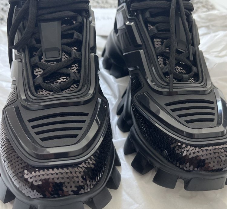 Prada Cloudbust Thunder Sequin Sneakers