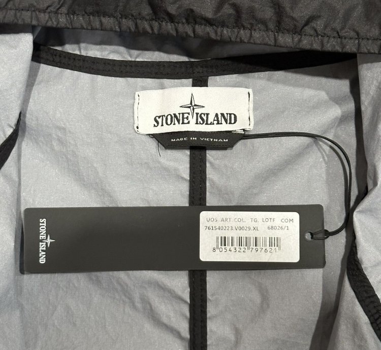 Stone Island Membrana 3l Tc Men Size Xl Black Nwt