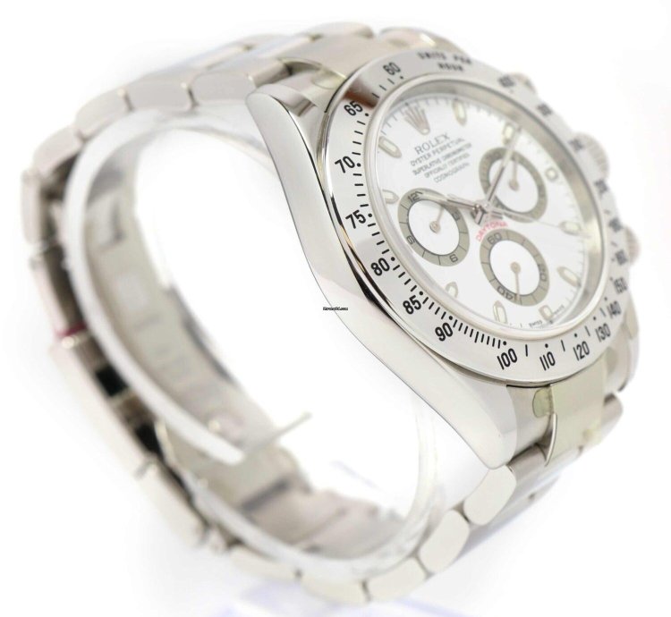 Rolex Daytona 2004 Lnib Rolex Daytona 116520 40mm White Dial Box Papers Stickersdaytona