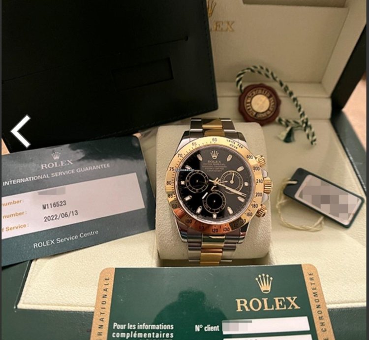Rolex Daytona 2009 Rolex Cosmograph Daytona 40mm Black Dial Two-tone