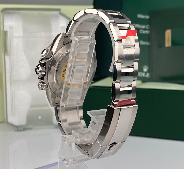 Rolex Daytona 2009 Rolex Daytona 116520 New Old Stock Black Dial Full Stickers Nos Large Buckle Complete