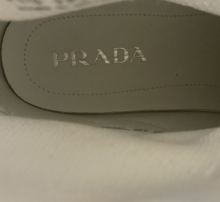 Prada Cloudbust White High Top Sneaker