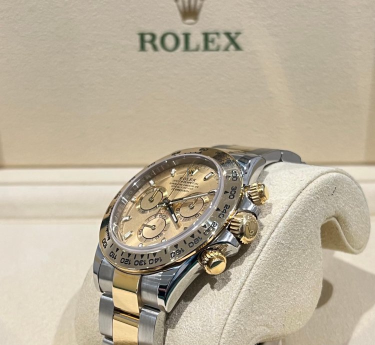 Rolex Daytona 2022 Steel And Gold Daytona Champagne Dial 116503 Box And Papers Unworn