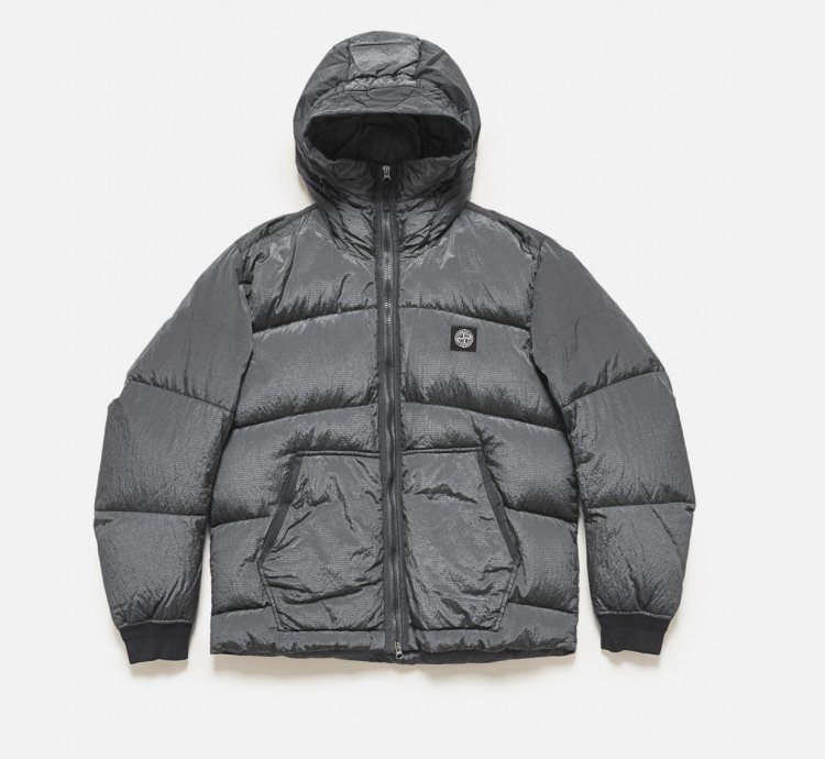 Stone Island Men Gray Nylon Metal Watro Ripstop-tc Jacket