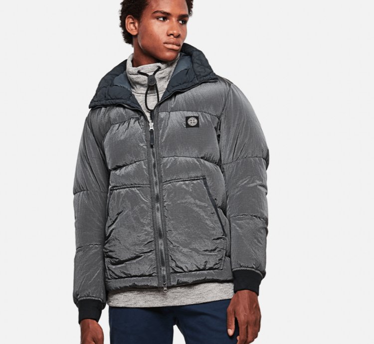 Stone Island Men Gray Nylon Metal Watro Ripstop-tc Jacket