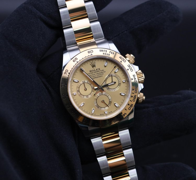 Rolex Daytona 2023 Daytona Champagne Dial Two Tone 116503 Full Set