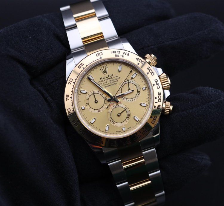 Rolex Daytona 2023 Daytona Champagne Dial Two Tone 116503 Full Set