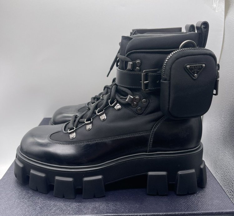Prada Combat Boots Size Eu 42 Rrp 1050