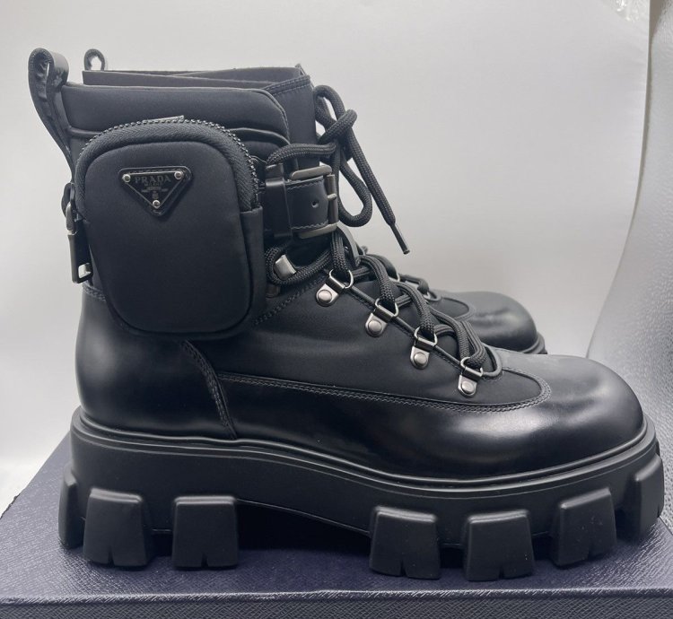Prada Combat Boots Size Eu 42 Rrp 1050