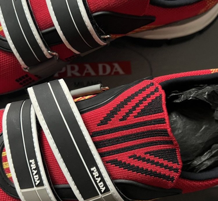 Prada Cross Section Technical Knitted Sneakers