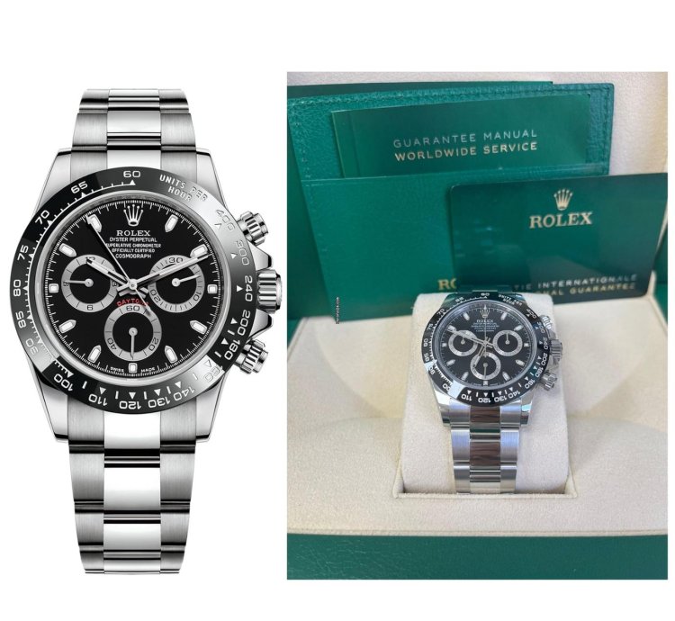 Rolex Daytona 40mm Stainless Steel Black Index Dial Ceramic Bezel 116500ln