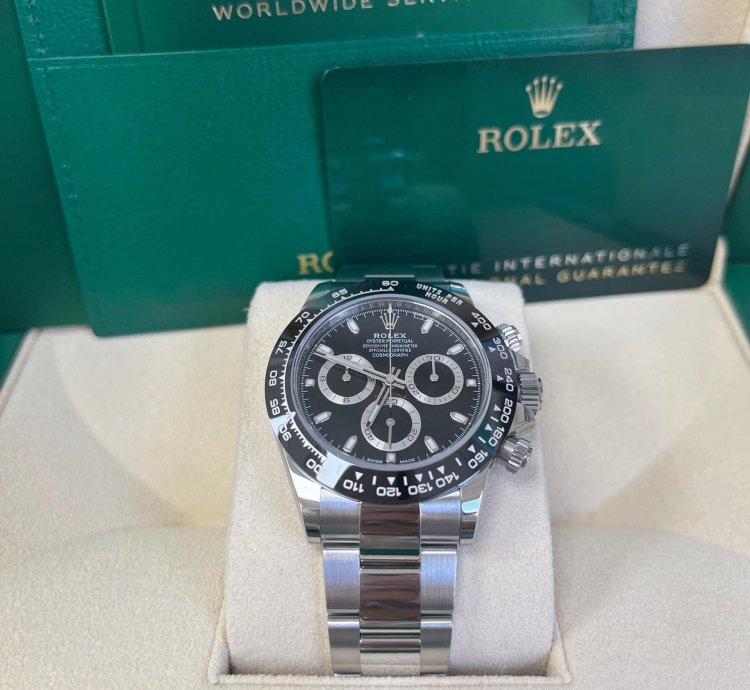 Rolex Daytona 40mm Stainless Steel Black Index Dial Ceramic Bezel 116500ln