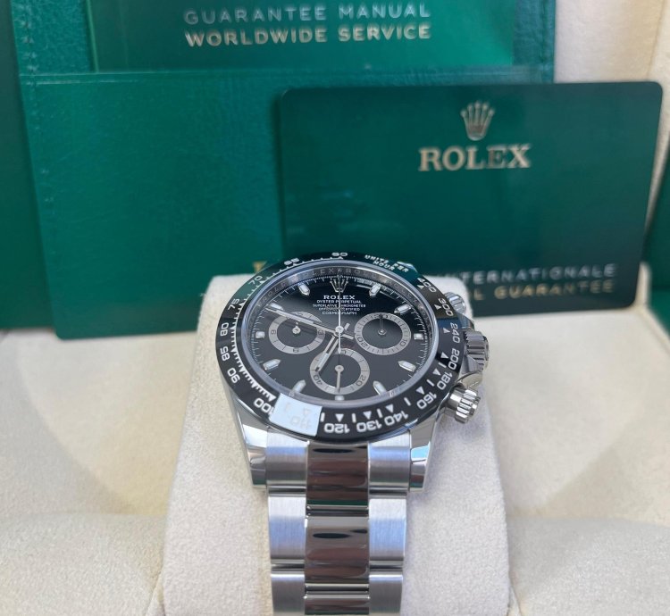 Rolex Daytona 40mm Stainless Steel Black Index Dial Ceramic Bezel 116500ln