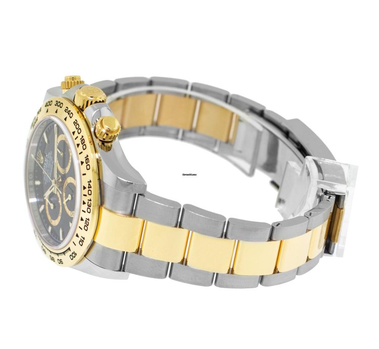 Rolex Daytona 40mm Yellow Gold And Steel Black Index Dial Gold Bezel 126503