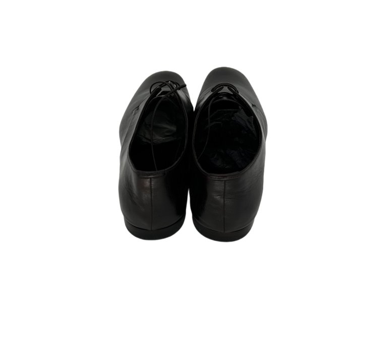 Prada Dark Brown Moro Grain Soft Leather Derby Shoes